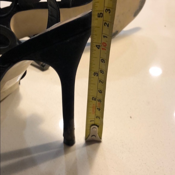 Steve Madden black leather and suede heels - Picture 8 of 8